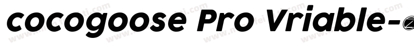 cocogoose Pro Vriable字体转换